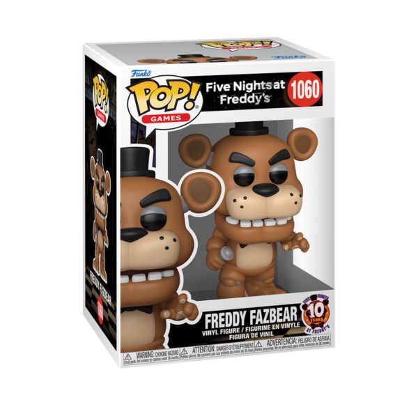 FUNKO POP FIVE NIGHTS AT FREDDIE’S – Freddy Fazbear1060 In box (11x16cm) …x6…X36